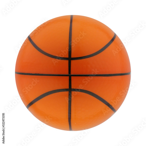Cutout of  isolated orange basketball ball  dog or baby soft toy with the transparent png background © NuFa Studio