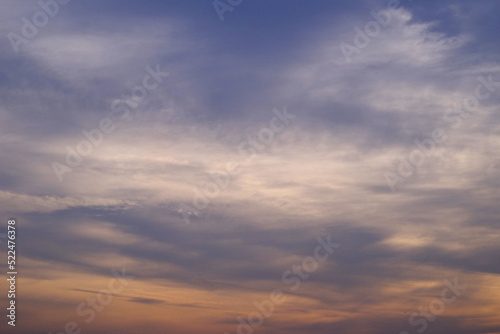 cloud in sky background at sunset