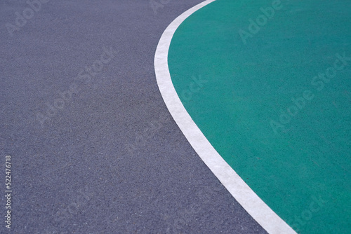 asphalt road with bicycle lane © srckomkrit