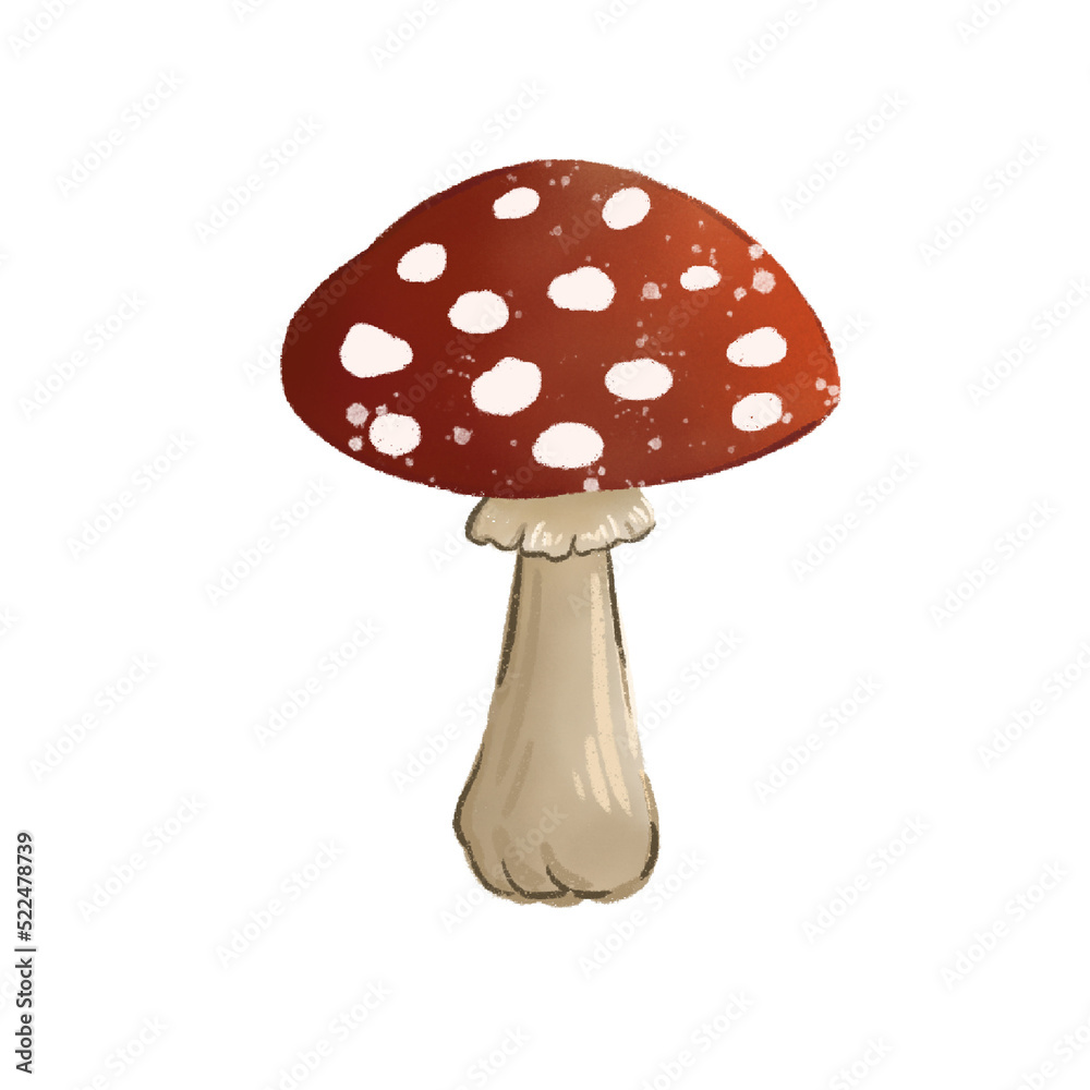 Mushroom Crayon Element Decoration Mushroom Crayon Element Decoration