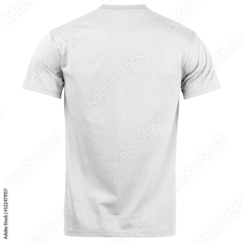 Grey T shirt mockup used as design template, Cutout. © Touchr