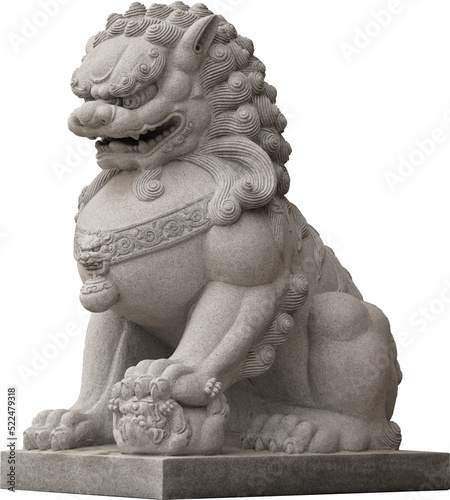Foo Fu dog or chinese guardian lion. photo