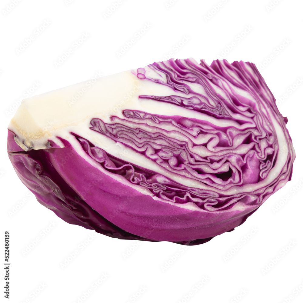 Red cabbage mockup, Cutout. Red cabbage mockup, Cutout.