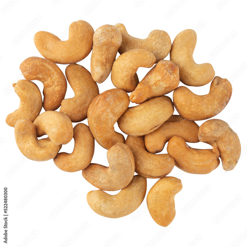 Cashew nuts mockup, Cutout. Cashew nuts mockup, Cutout.