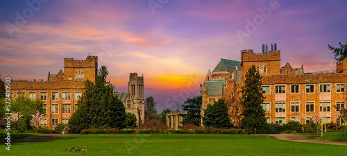 View of University of Washington campus, WA, USA