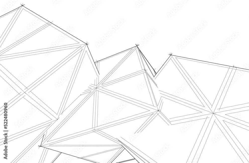 abstract architecture vector 3d illustration abstract architecture vector 3d illustration