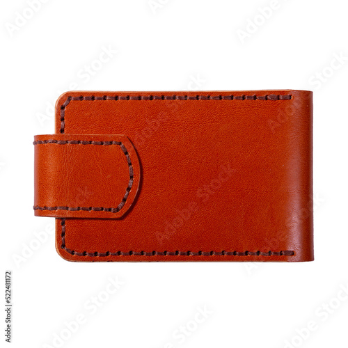 Luxury craft business card holder case made of leather.