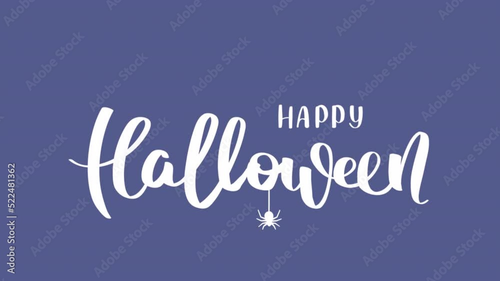 Happy Halloween handwriting. Animation video. Happy Halloween handwriting. Animation video.