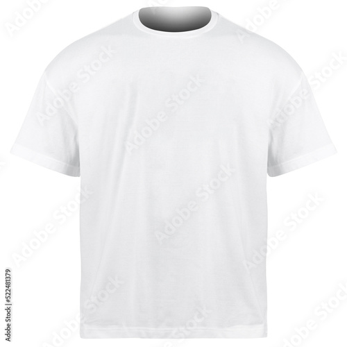 White Oversize T-shirts mockup, Cutout.