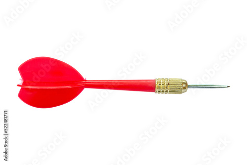 Fototapeta Naklejka Na Ścianę i Meble -  Red and dart Isolated on White Background with clipping path