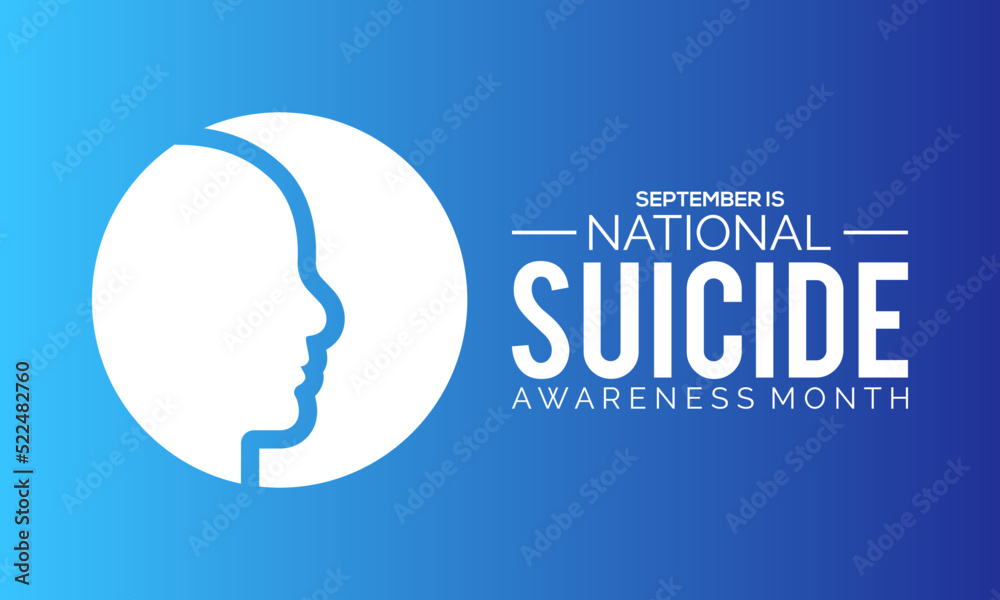 Vector illustration on the theme of National suicide prevention month observed each year during September banner, Holiday, poster, card and background design. Vector illustration on the theme of National suicide prevention month observed each year during September banner, Holiday, poster, card and background design.
