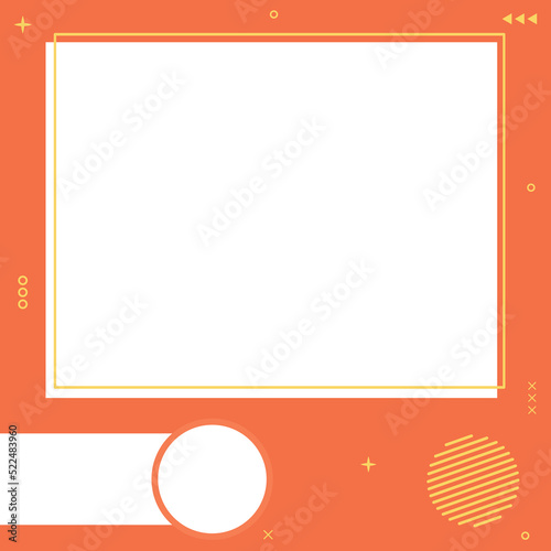simple twibbon design template with blank space and photo frame.  suitable for various events, product templates, product frames.