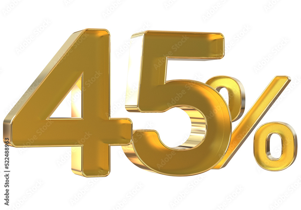 Obraz premium 3d golden numbers