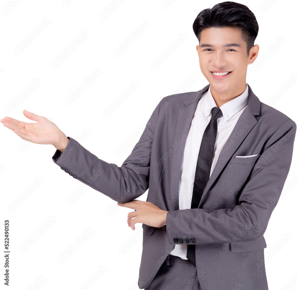 Portrait young asian business man in suit presenting png transparent file, advertising and marketing, executive and manager, male confident showing success, expression and emotion. Portrait young asian business man in suit presenting png transparent file, advertising and marketing, executive and manager, male confident showing success, expression and emotion.