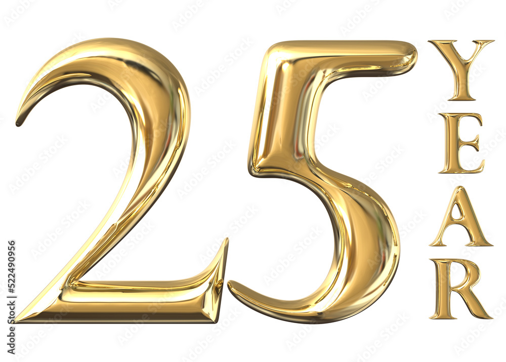 25 year anniversary Gold 25 year anniversary Gold