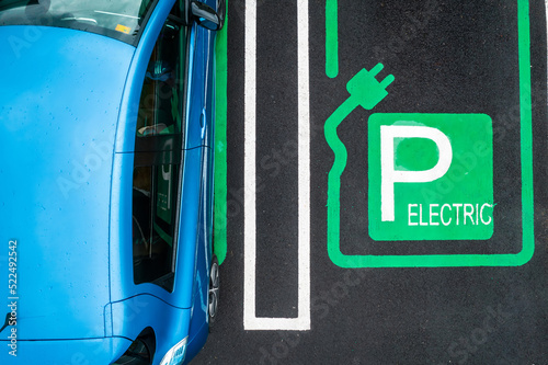 Fototapeta Naklejka Na Ścianę i Meble -  Parking place for electric cars