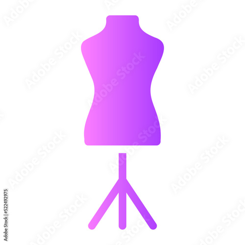 mannequin gradient icon