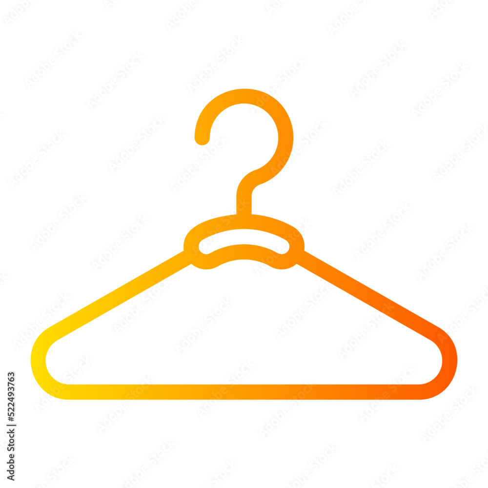 clothes hanger gradient icon clothes hanger gradient icon