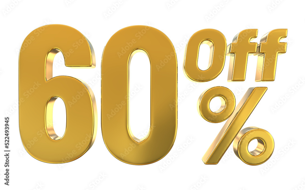 3d golden number 60 off 3d golden number 60 off