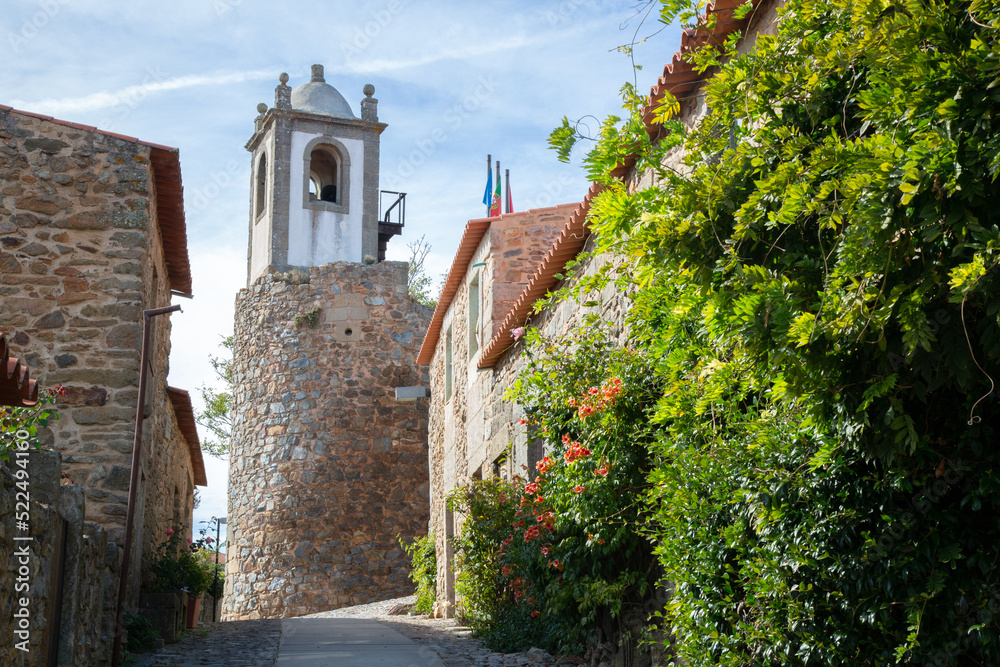 Castle and Clock Tower; Castelo Rodrigo Village; Portugal