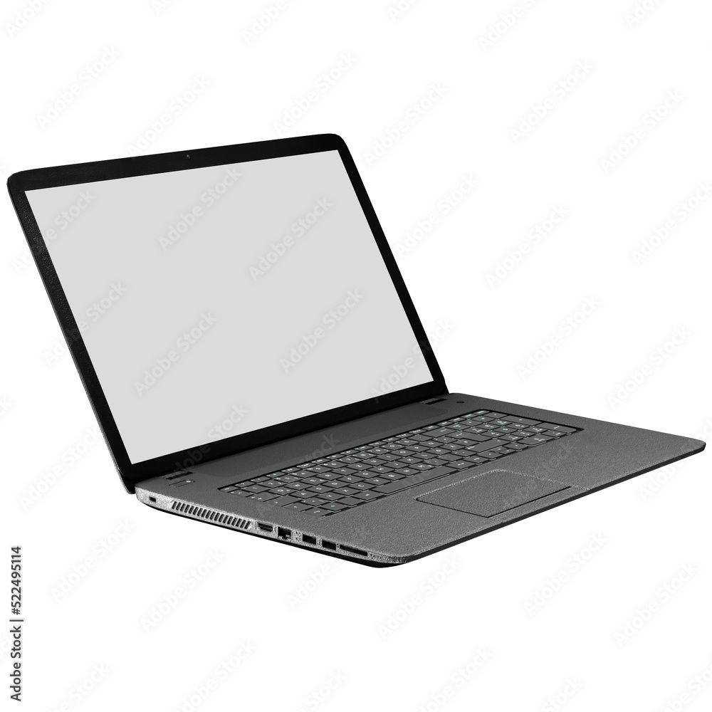 laptop computer Blank screen keyboard 3d illustration laptop computer Blank screen keyboard 3d illustration