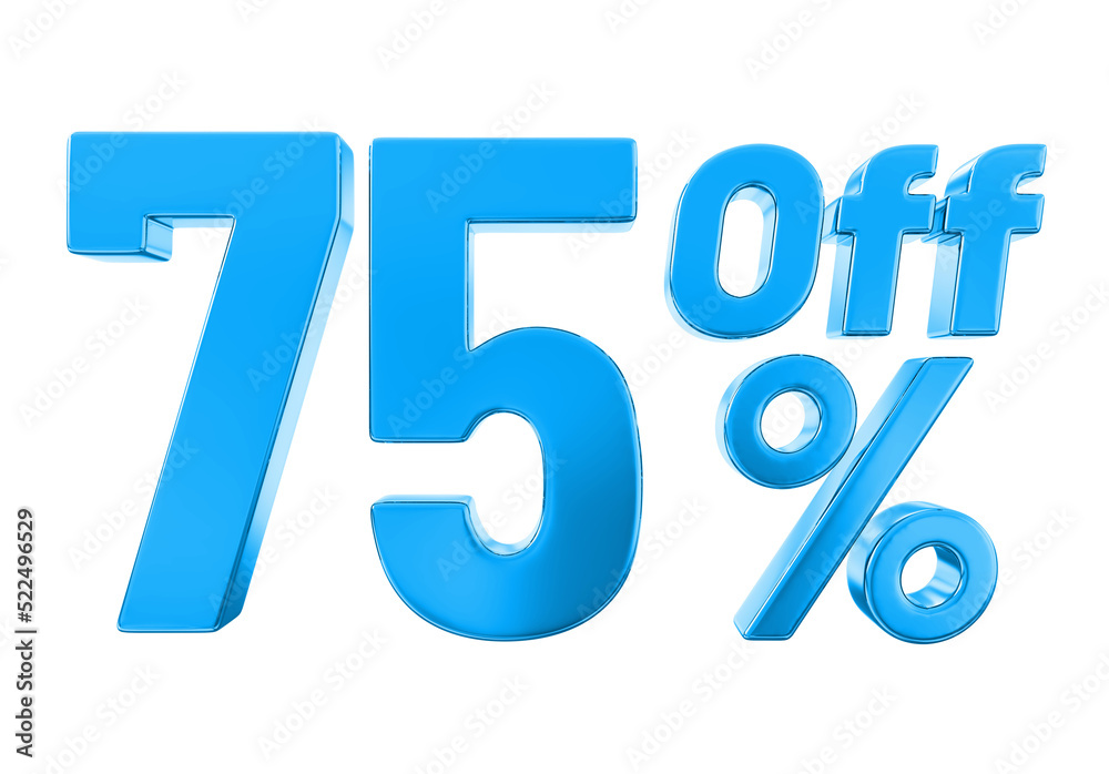 3d render of a blue percent sign on a white background 3d render of a blue percent sign on a white background