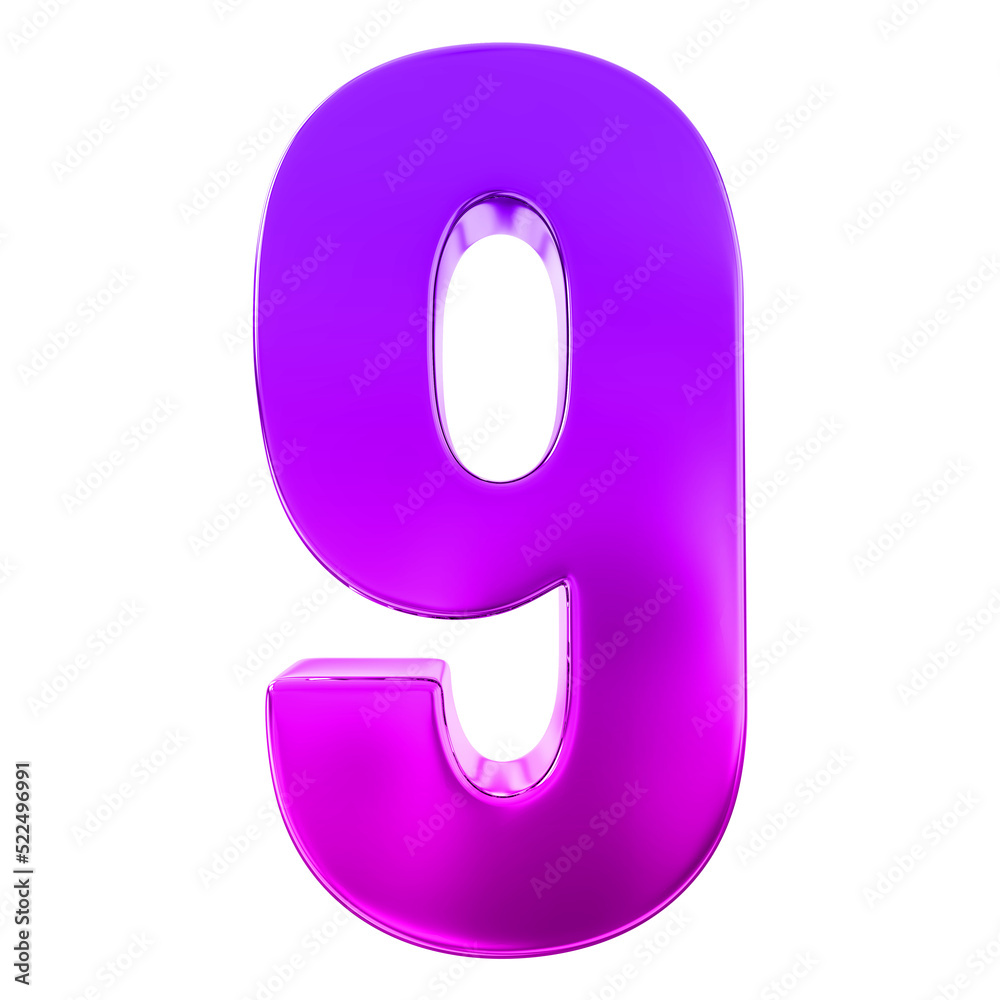 3d number 9 3d number 9