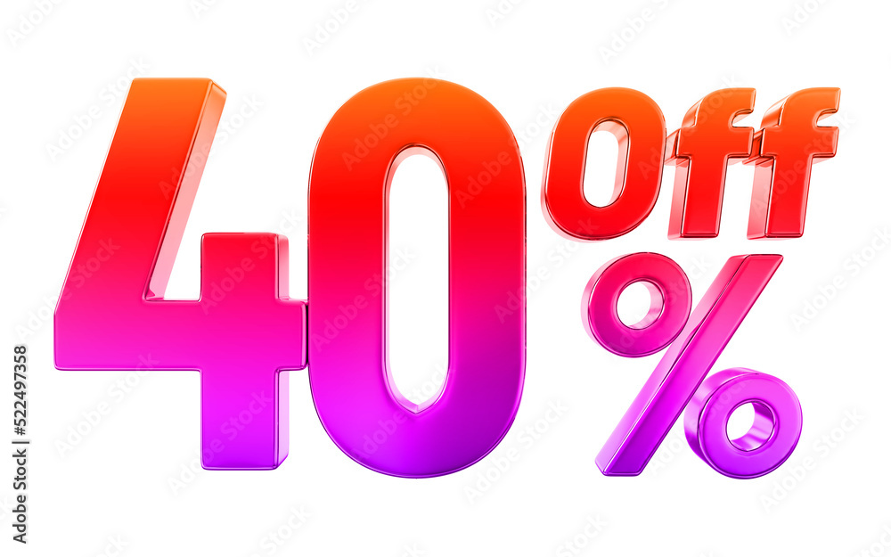 rendering of a 40 discount rendering of a 40 discount