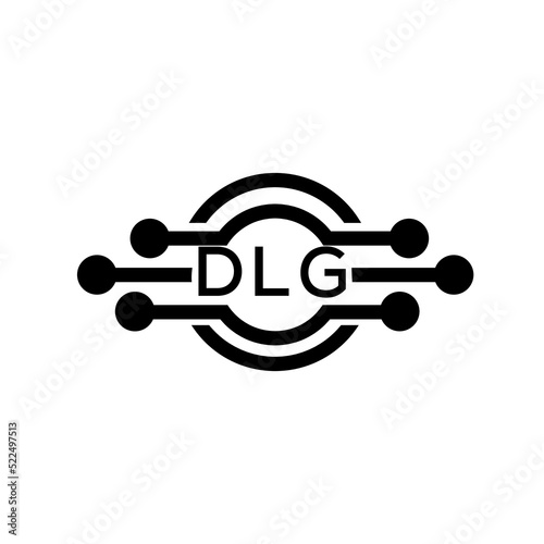 DLG letter logo. DLG best white background vector image. DLG Monogram logo design for entrepreneur and business.
