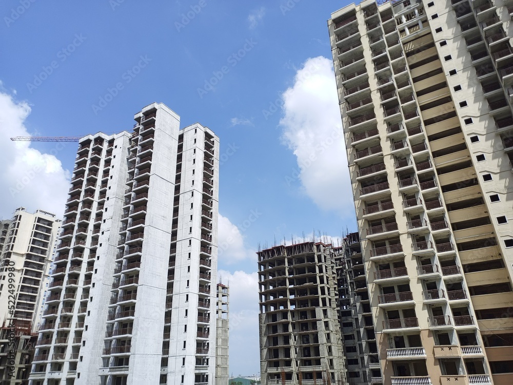 under construction residential building project under construction residential building project