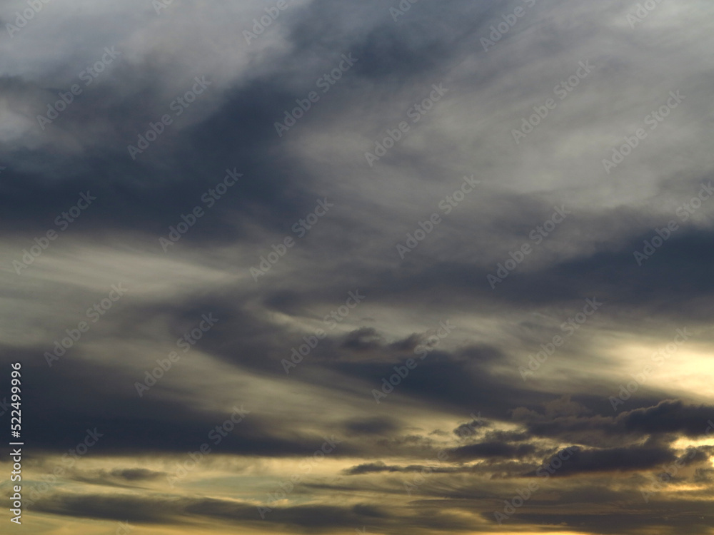view of cloud in sky at sunset, natural background