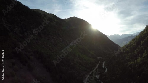 Caucasus, Ossetia. Digoria Gorge. Valley of the Khares River. photo