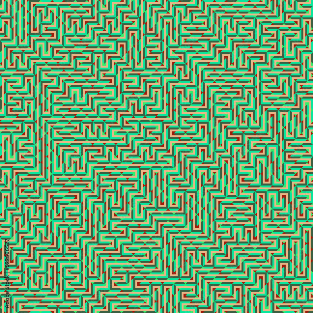 Color Rhombus tile tessellation pattern illustration Color Rhombus tile tessellation pattern illustration