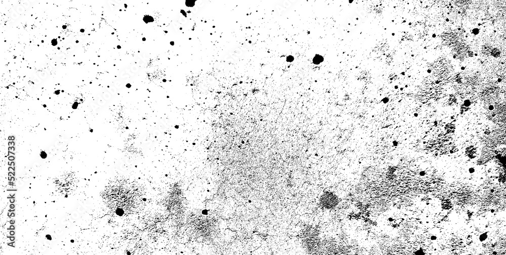 Obraz premium Black and white dirty old grain, wall texture for background. Abstract grunge