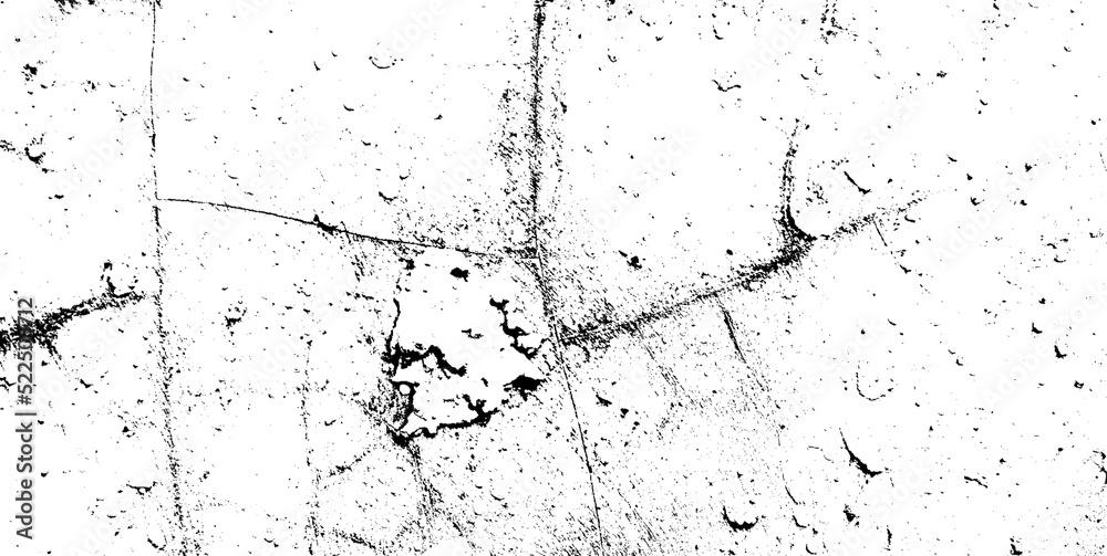 Black and white dirty old grain, wall texture for background. Abstract grunge