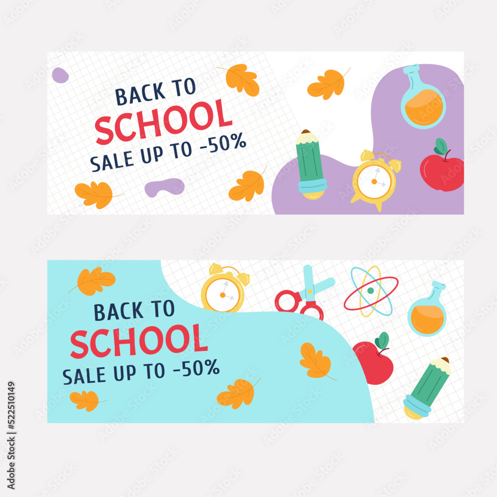 Back to School Sale. Vector illustration Back to School Sale. Vector illustration