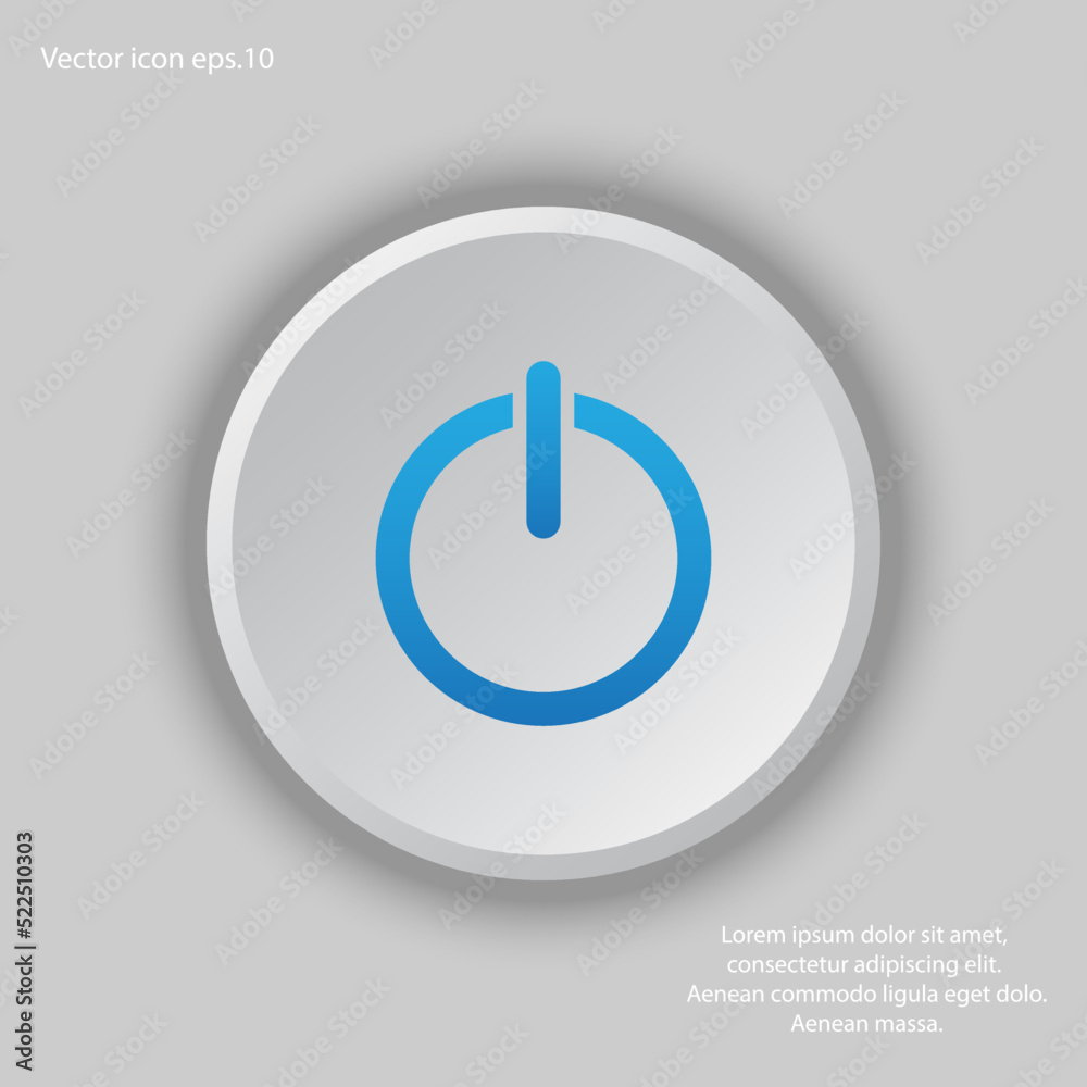 power butthon vector design power butthon vector design