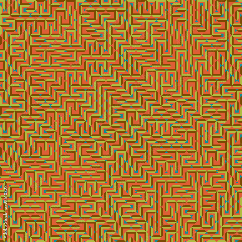 Color Rhombus tile tessellation pattern illustration Color Rhombus tile tessellation pattern illustration