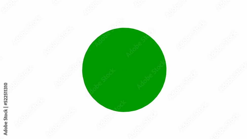 Animated green piece of circle. Part of diagram. Vector illustration isolated on white background. Animated green piece of circle. Part of diagram. Vector illustration isolated on white background.
