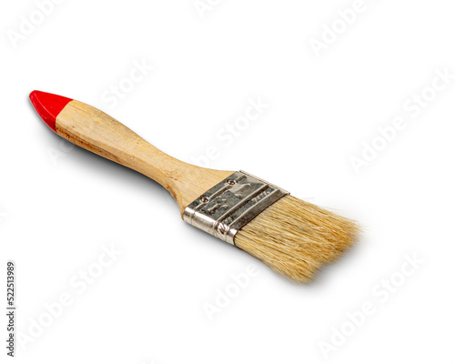 Painter brush on a white background. Repair tool.