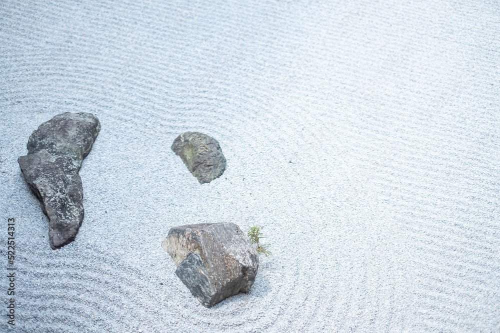 Fototapeta premium Japanese garden rock