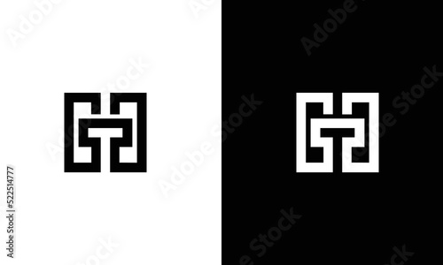 Fotografiet Abstract Initial logo vector