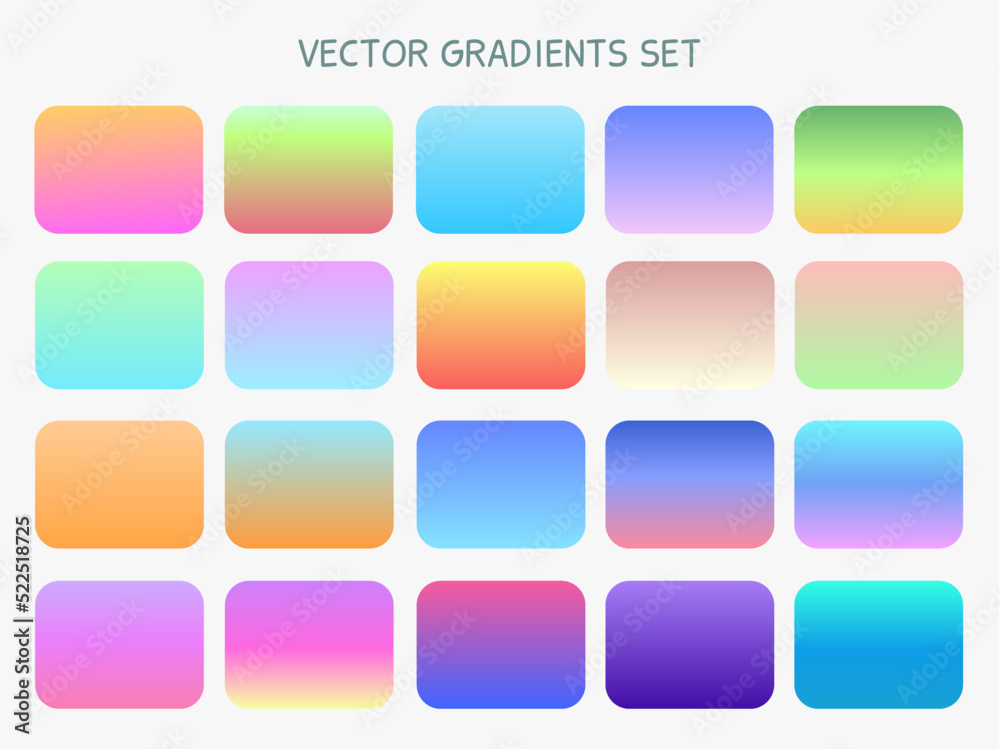 Vector gradients set
