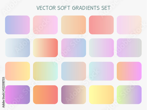 Vector soft gradients set