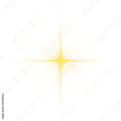 Obraz na płótnie Lens flare star gold light special effect background w salonie