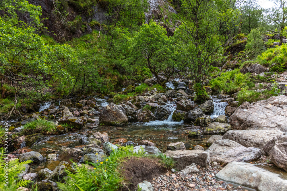 Waterfall in Glencoe Waterfall in Glencoe