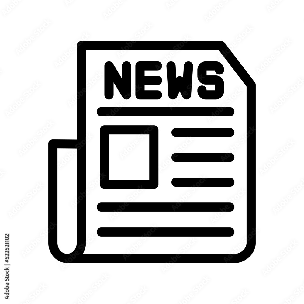 Newspaper icon template design
