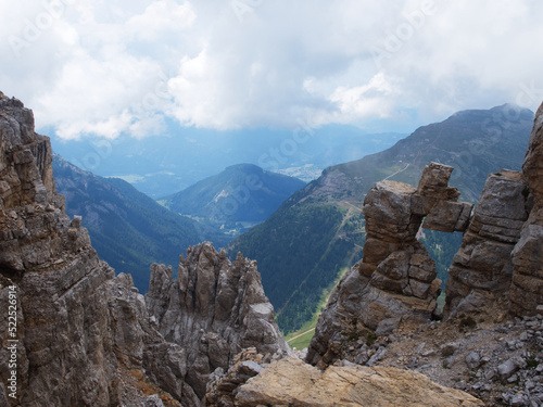 passeggiando in val di fiemme, trentino alto adige, italia photo