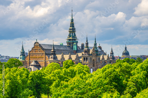 Historical building of Nordic Museum in Stockholm