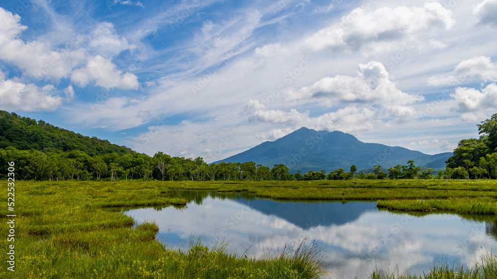 夏 尾瀬 逆さ燧ヶ岳 夏 尾瀬 逆さ燧ヶ岳